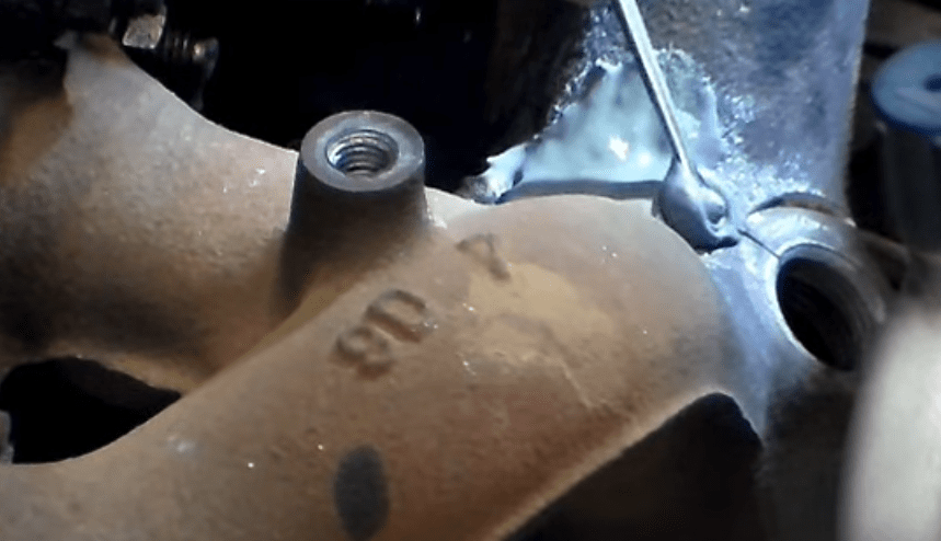 Temporary fix for cracked manifold